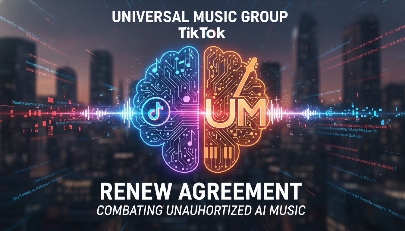Universal Music Group and TikTok renew agreement to combat unauthorized AI music