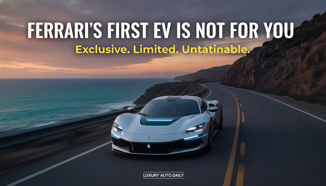 Ferrari’s first EV is not for you