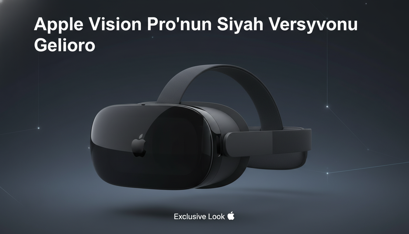 Apple Vision Pro’nun Siyah Versiyonu Geliyor