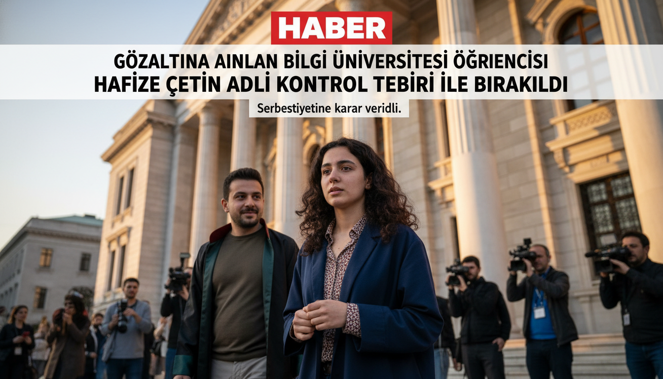 Gözaltına alınan Bilgi Üniveristesi öğrencisi Hafize Çetin adli kontrol tedbiri ile bırakıldı