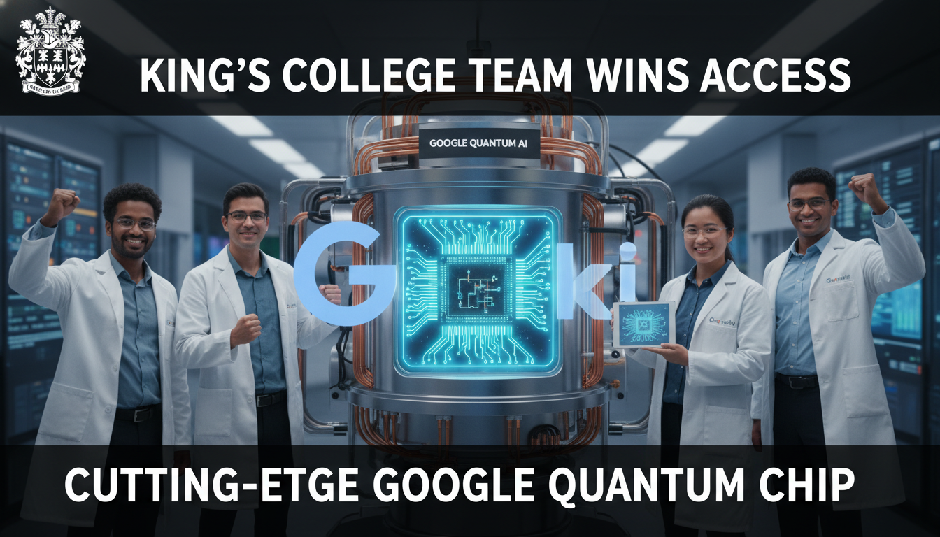 King's College team wins access to cutting-edge Google quantum chip