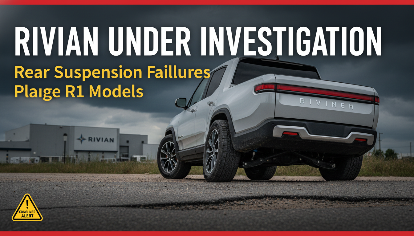 Rivian under investigation over rear suspension failures on R1 models