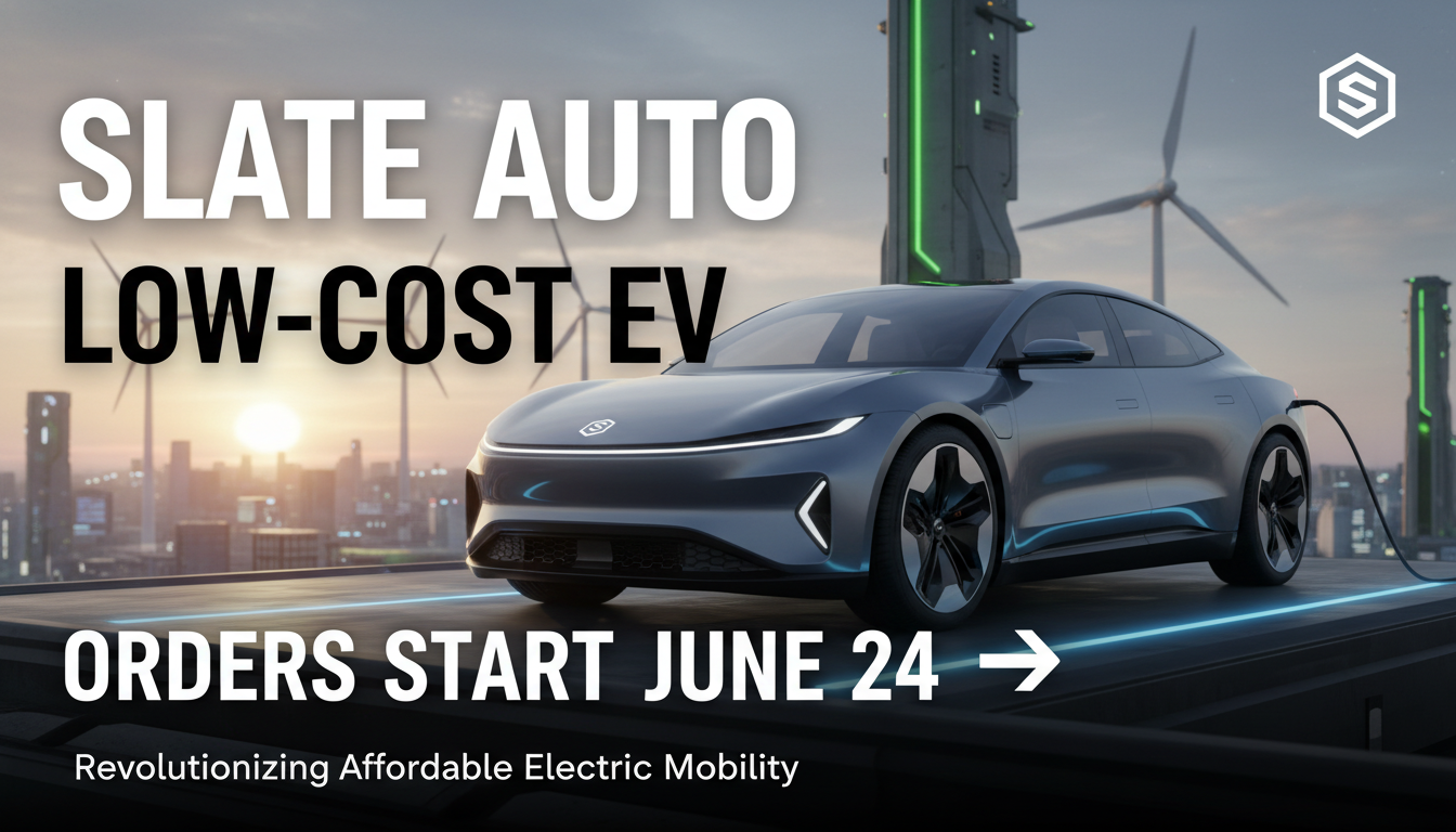 Slate Auto will start taking orders for its low-cost EV on June 24