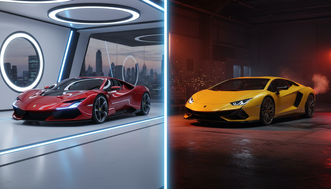 Elektrikli Süper Otomobil Rekabeti: Ferrari Luce'ye Karşı Lamborghini'nin Hibrit Stratejisi