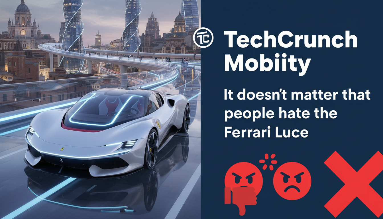 TechCrunch Mobility: It doesn’t matter that people hate the Ferrari Luce
