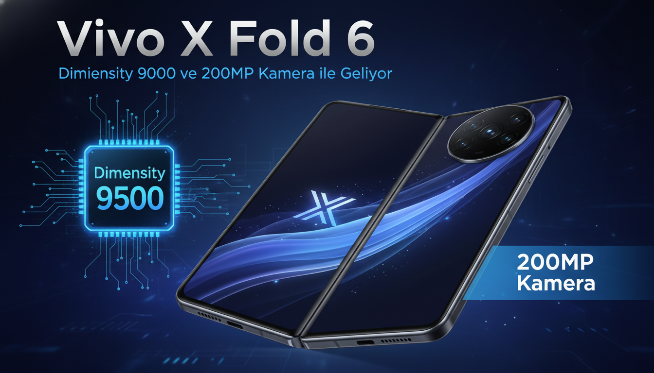 Vivo X Fold 6 Dimensity 9500 ve 200MP Kamera ile Geliyor