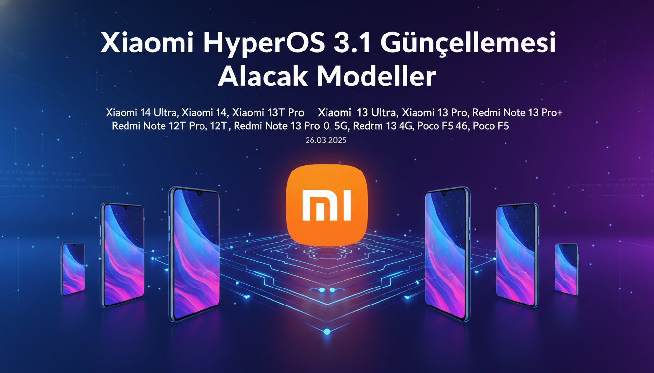 Xiaomi HyperOS 3.1 Güncellemesi Alacak Modeller