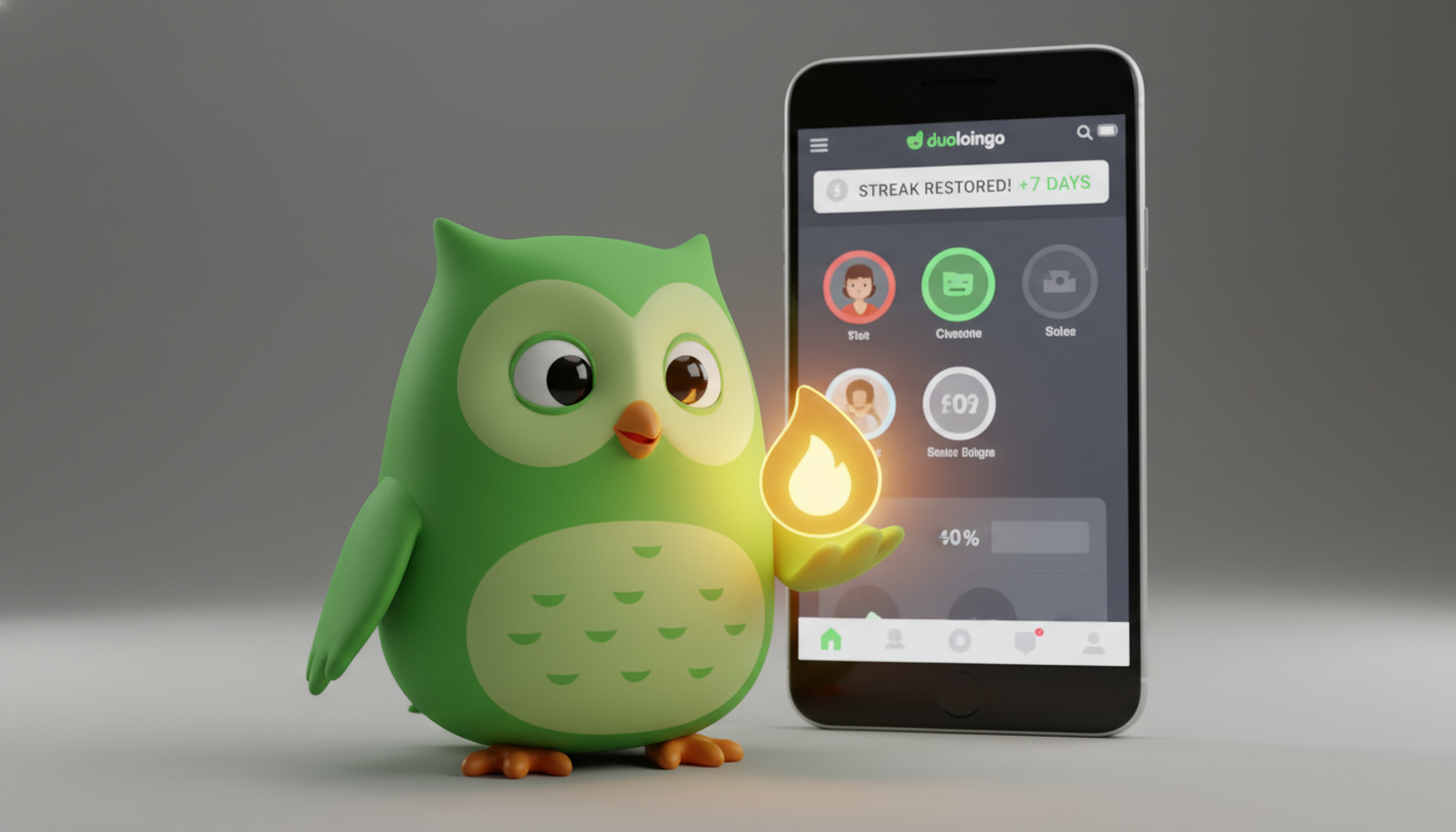 Duolingo, Kaybedilen Öğrenme Serilerini Geri Getirme Özelliğini Kullanıma Sundu