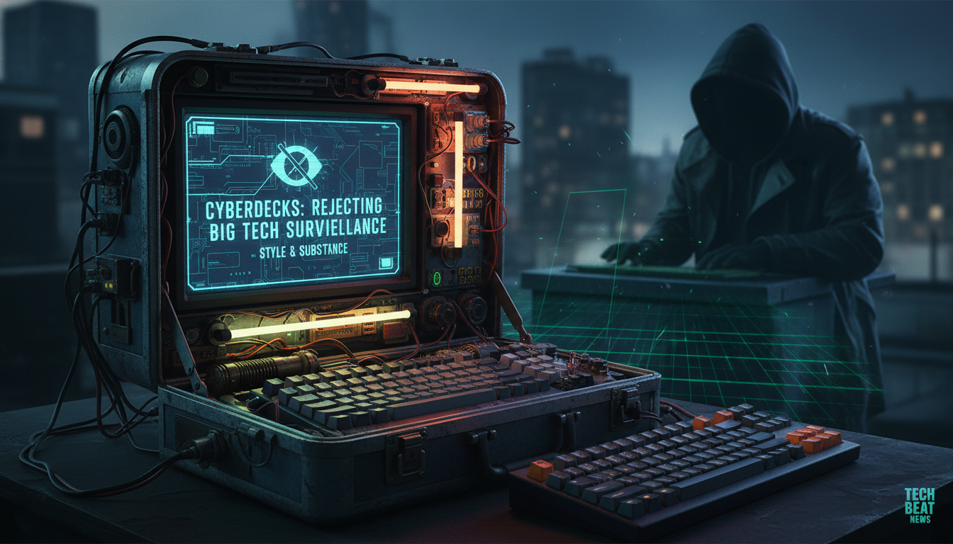 Cyberdecks are having a moment, rejecting big tech surveillance with style and substance
