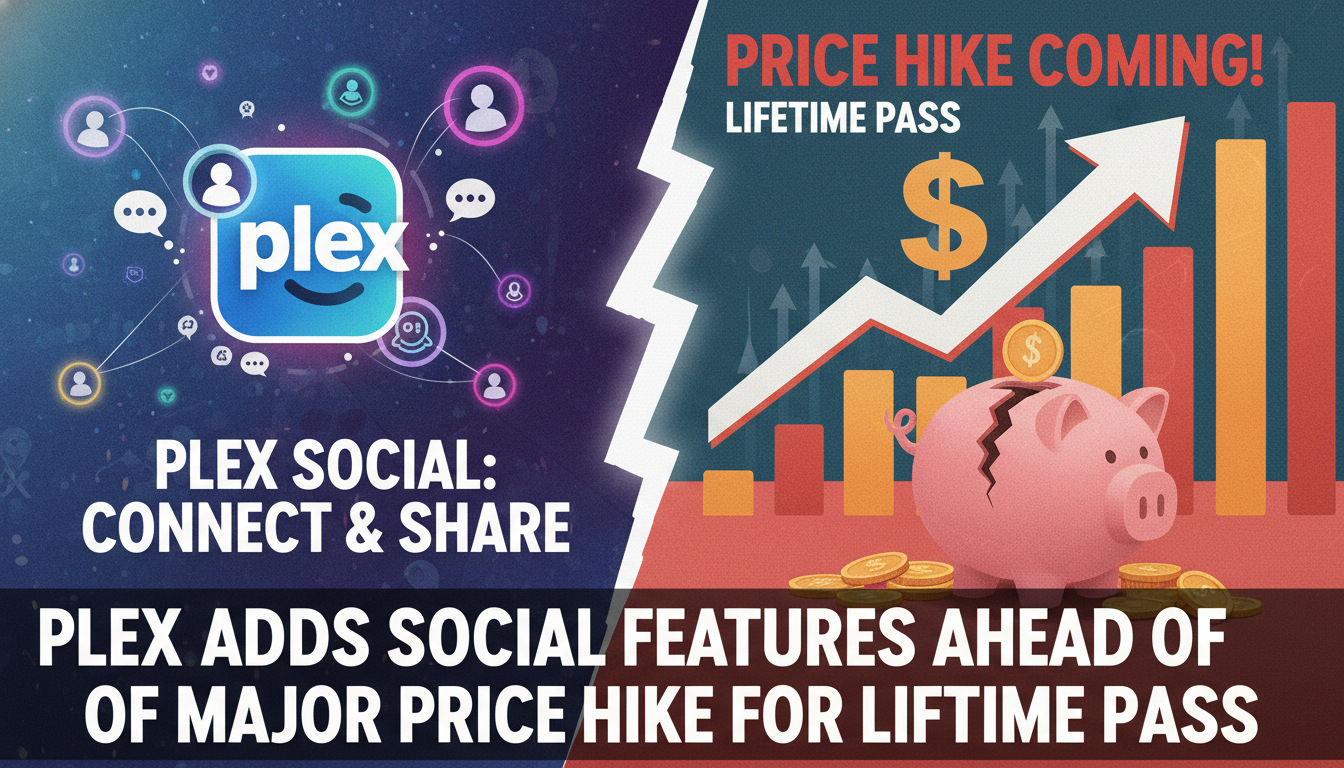 Plex adds new social features ahead of a major price hike for its lifetime pass