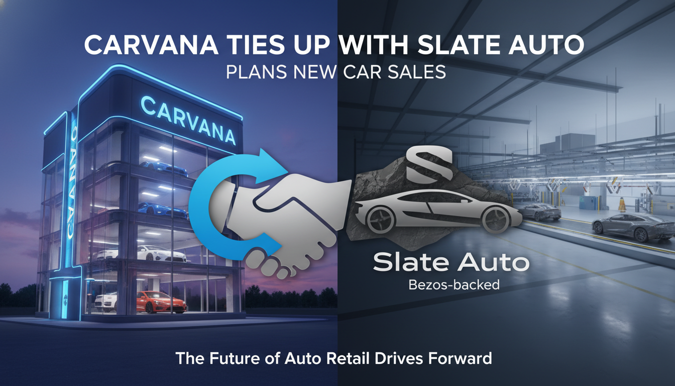 Carvana ties up with Bezos-backed Slate Auto as it plans new car sales