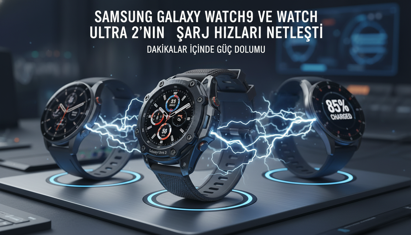 Samsung Galaxy Watch9 ve Watch Ultra 2’nin Şarj Hızları Netleşti