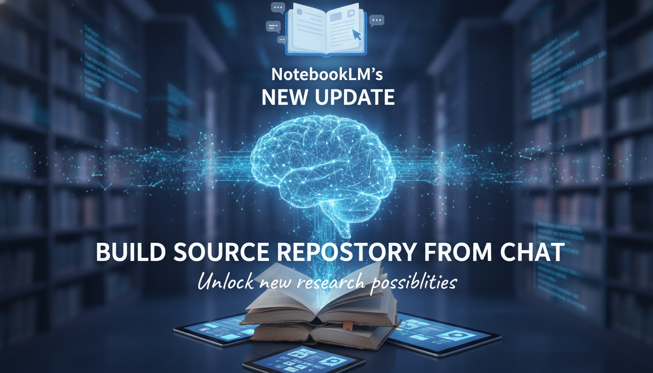 NotebookLM’s new update will help you build source repository from chat