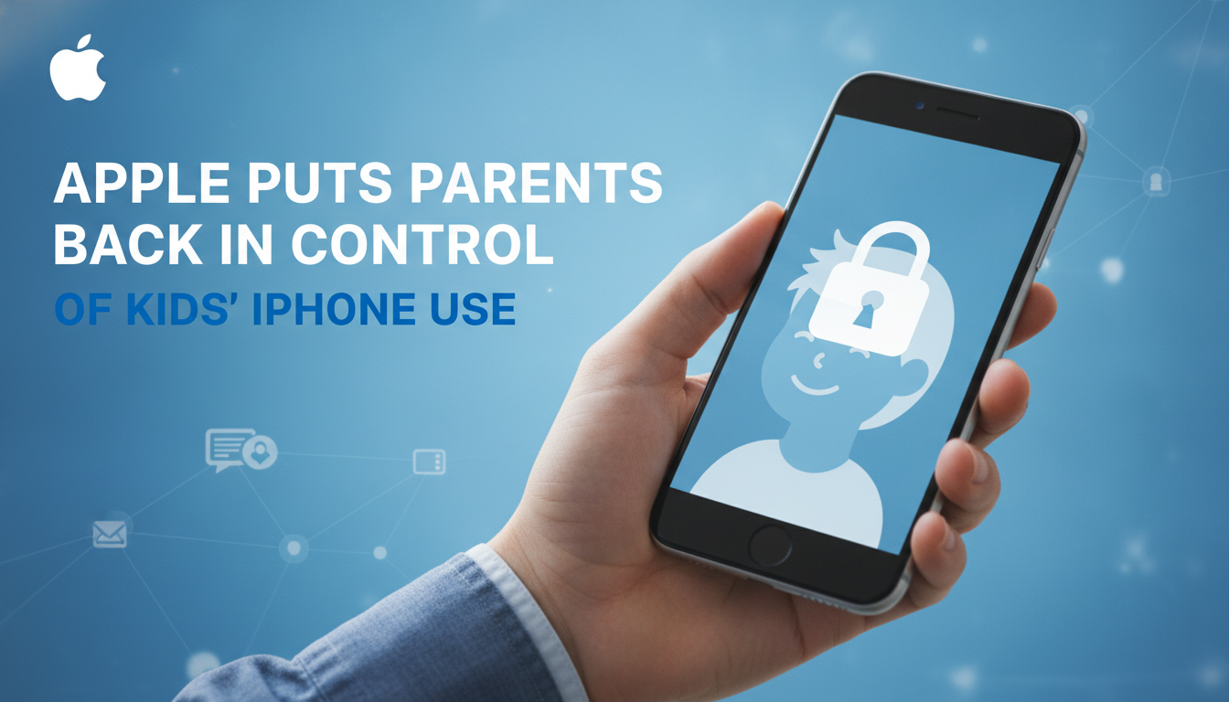 Apple puts parents back in control of kids’ iPhone use