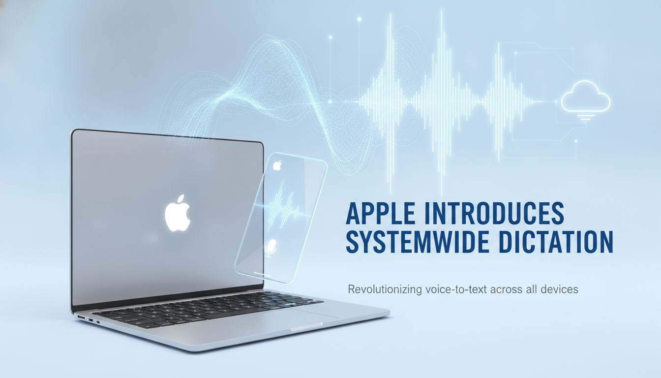 Apple introduces systemwide dictation