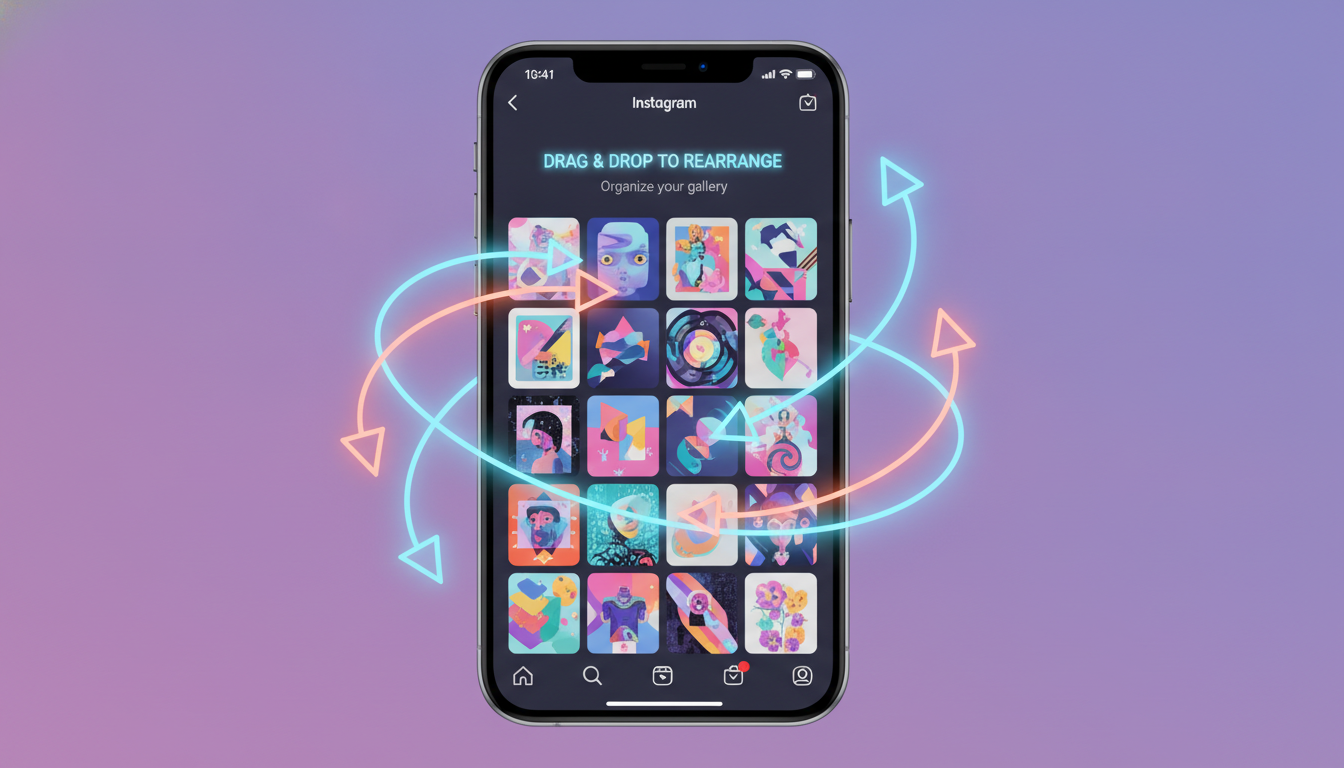 Instagram'dan Yeni Özellik: Profil Izgarasındaki Gönderiler Artık Yeniden Düzenlenebilecek