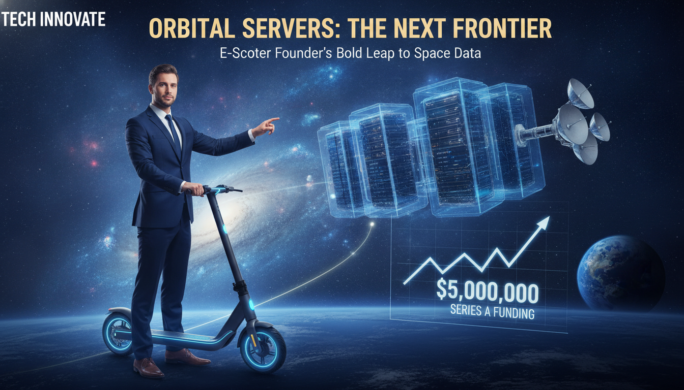 How an e-scooter founder raised $5 million to build space data centers