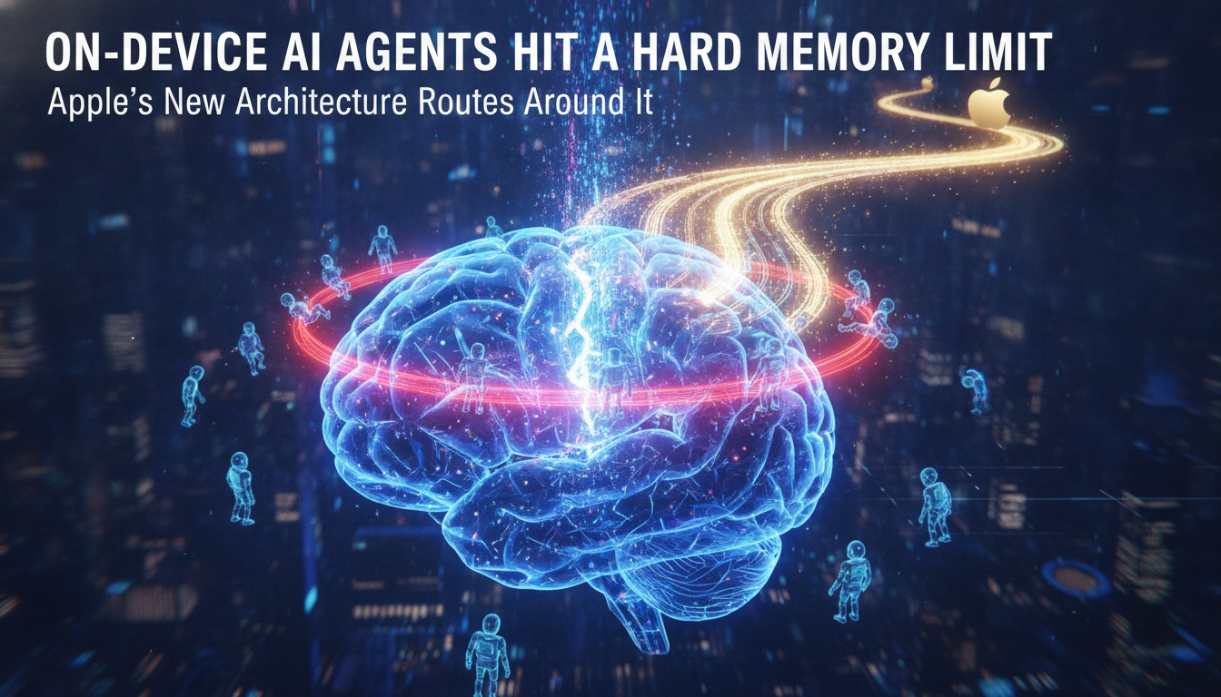 On-device AI agents hit a hard memory limit. Apple's new architecture routes around it.
