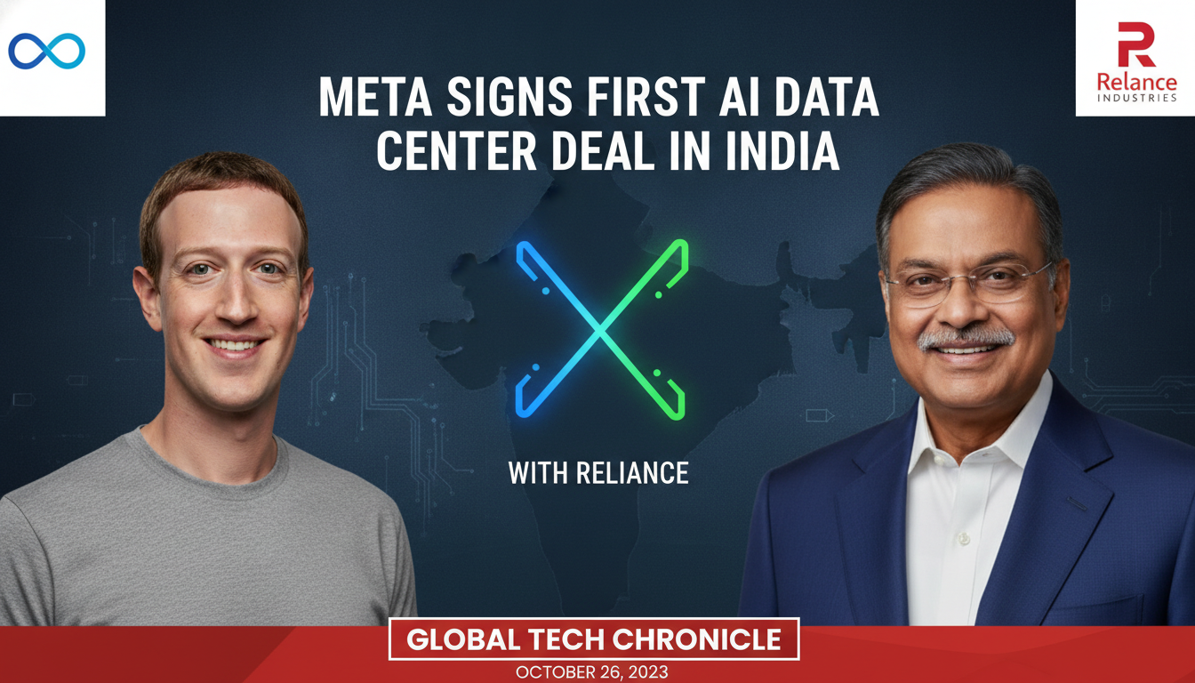 Meta signs first AI data center deal in India with Reliance