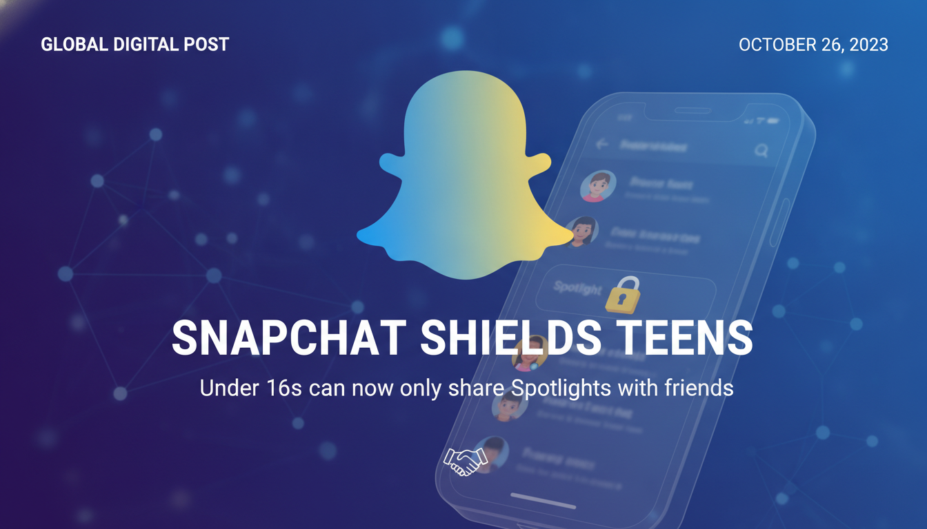 Snapchat limits users under 16 to sharing Spotlights with friends