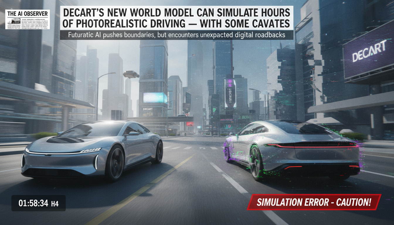 Decart’s new world model can simulate hours of photorealistic driving — with some caveats