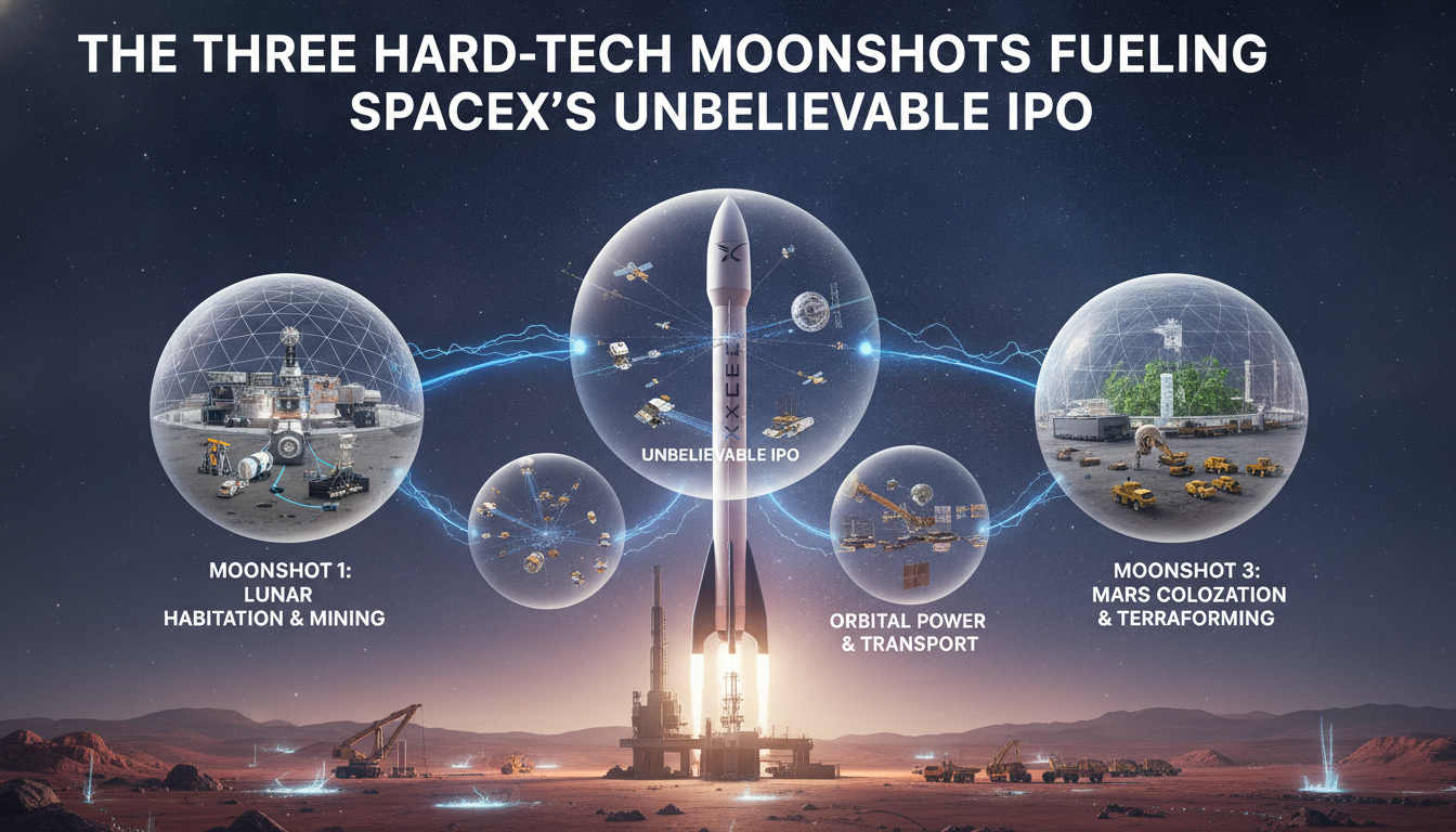 The three hard-tech moonshots fueling SpaceX’s unbelievable IPO