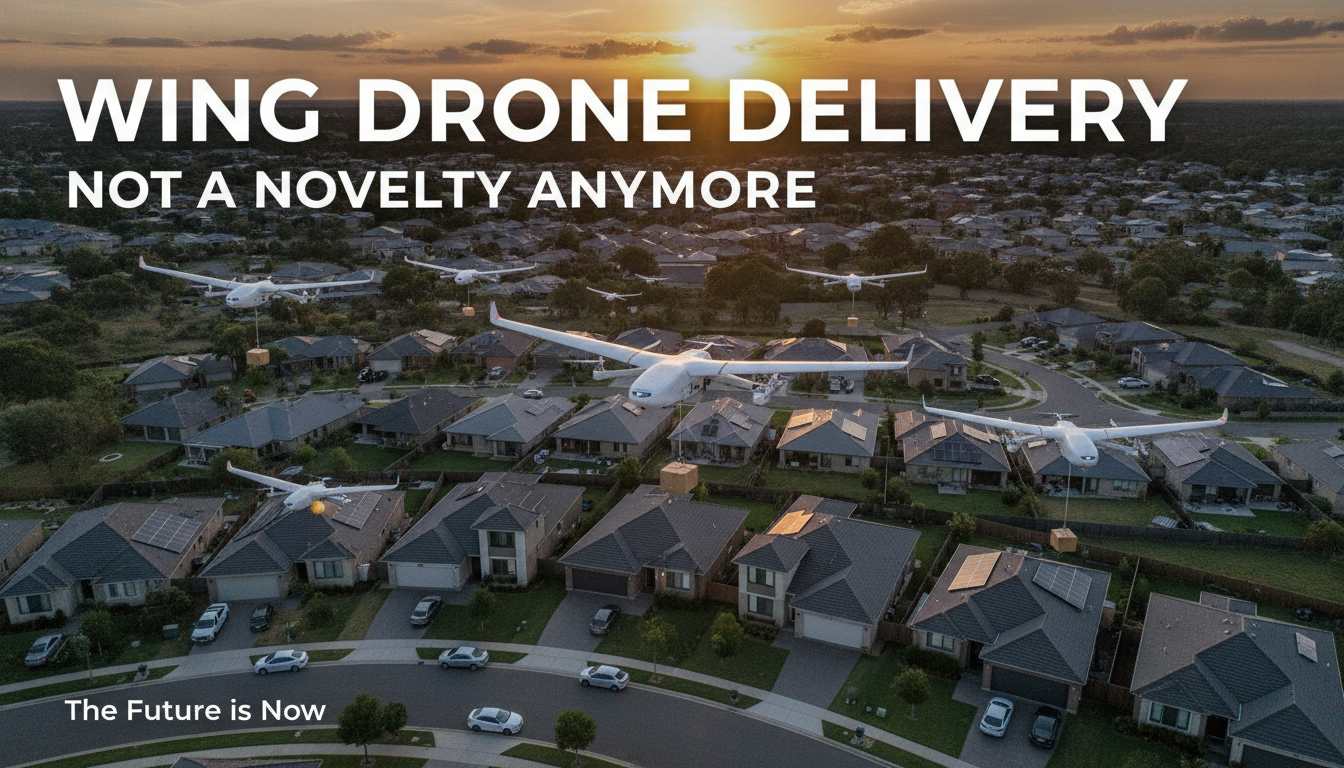 Wing drone delivery might not be a novelty anymore