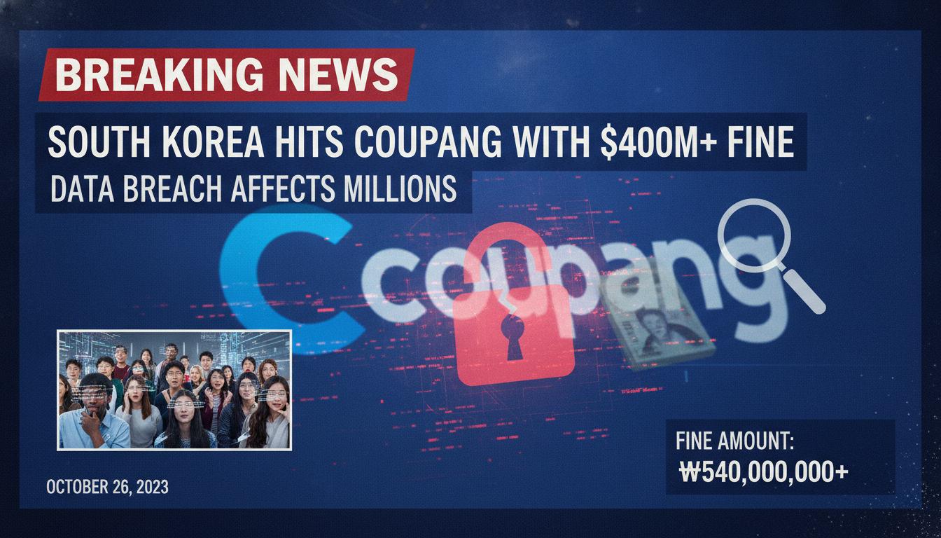 South Korea hits Coupang with $400M+ fine for data breach that affected millions