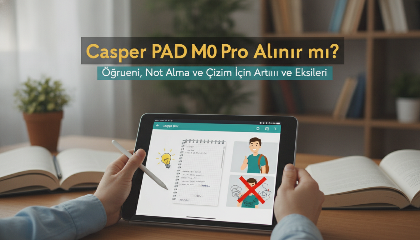 Casper PAD M10 Pro Alınır mı? Öğrenci, Not Alma ve Çizim İçin Artıları ve Eksileri