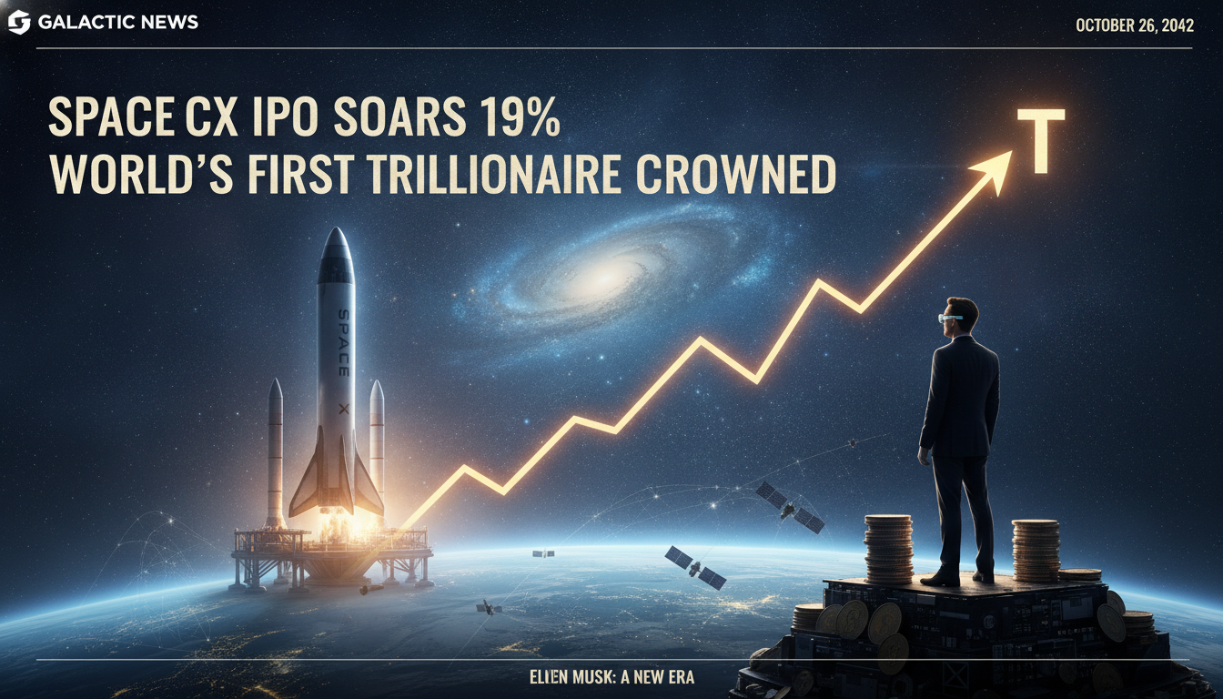 SpaceX IPO closes up 19% and delivers the world’s first trillionaire