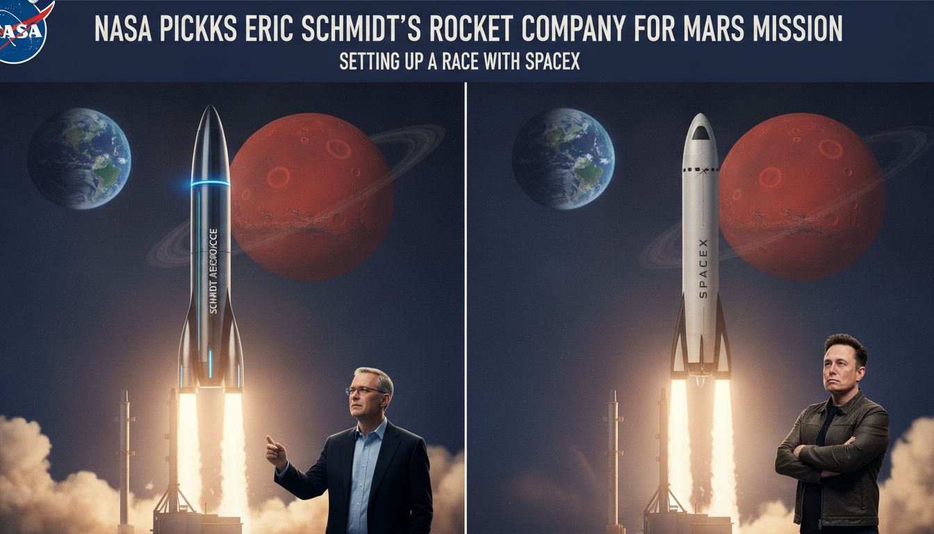 NASA picks Eric Schmidt’s rocket company for Mars mission, setting up a race with SpaceX