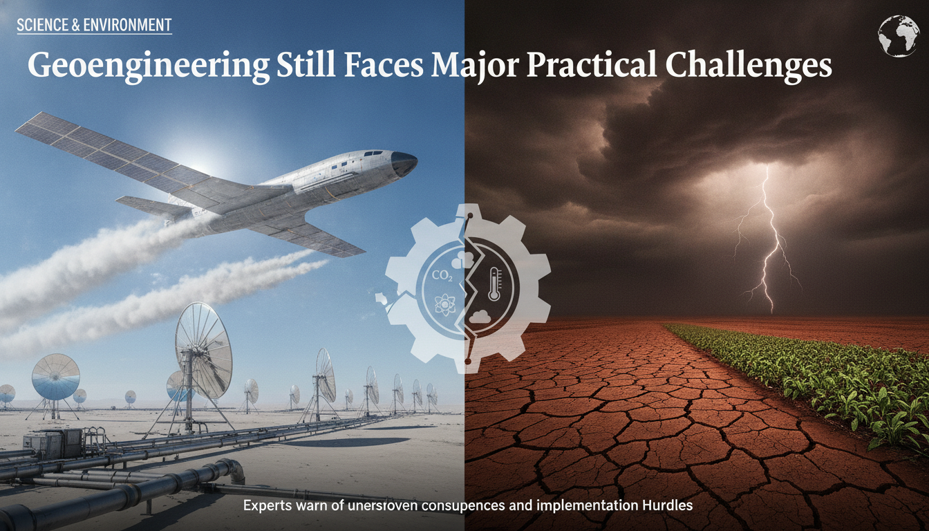 Geoengineering still faces major practical challenges