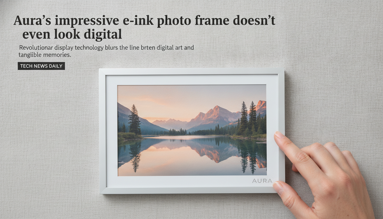 Aura’s impressive e-ink photo frame doesn’t even look digital