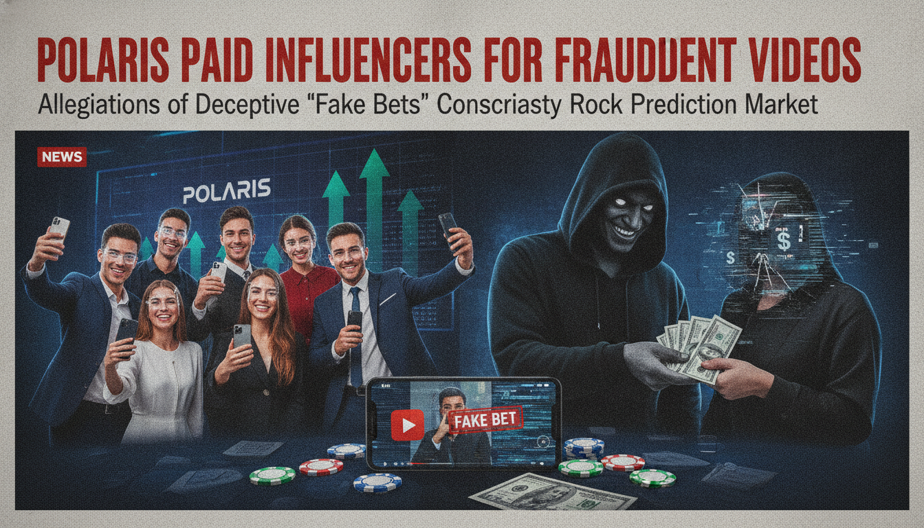 Polymarket reportedly paid creators to post deceptive videos about fake bets
