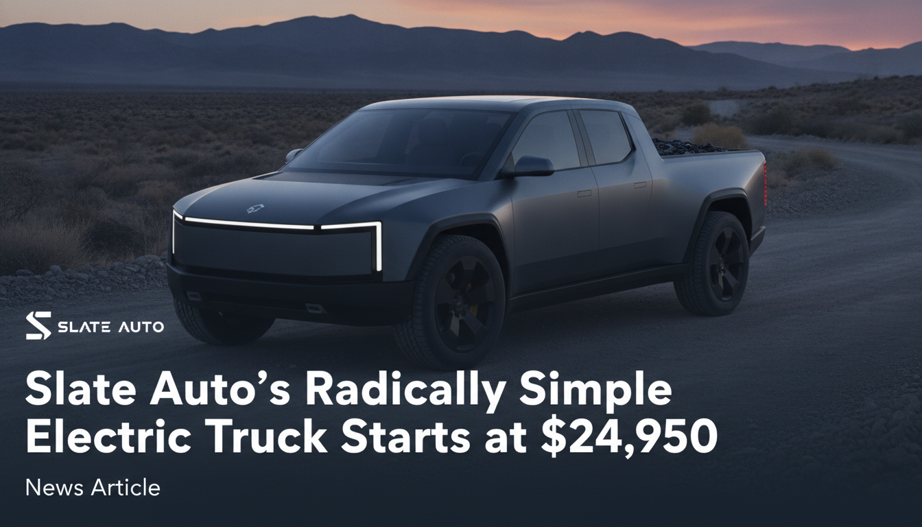Slate Auto’s radically simple electric truck starts at $24,950