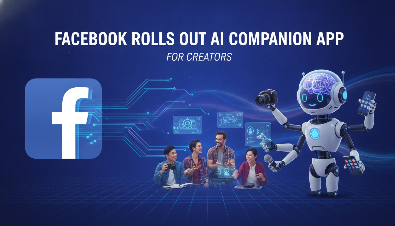 Facebook rolls out an AI companion app for creators