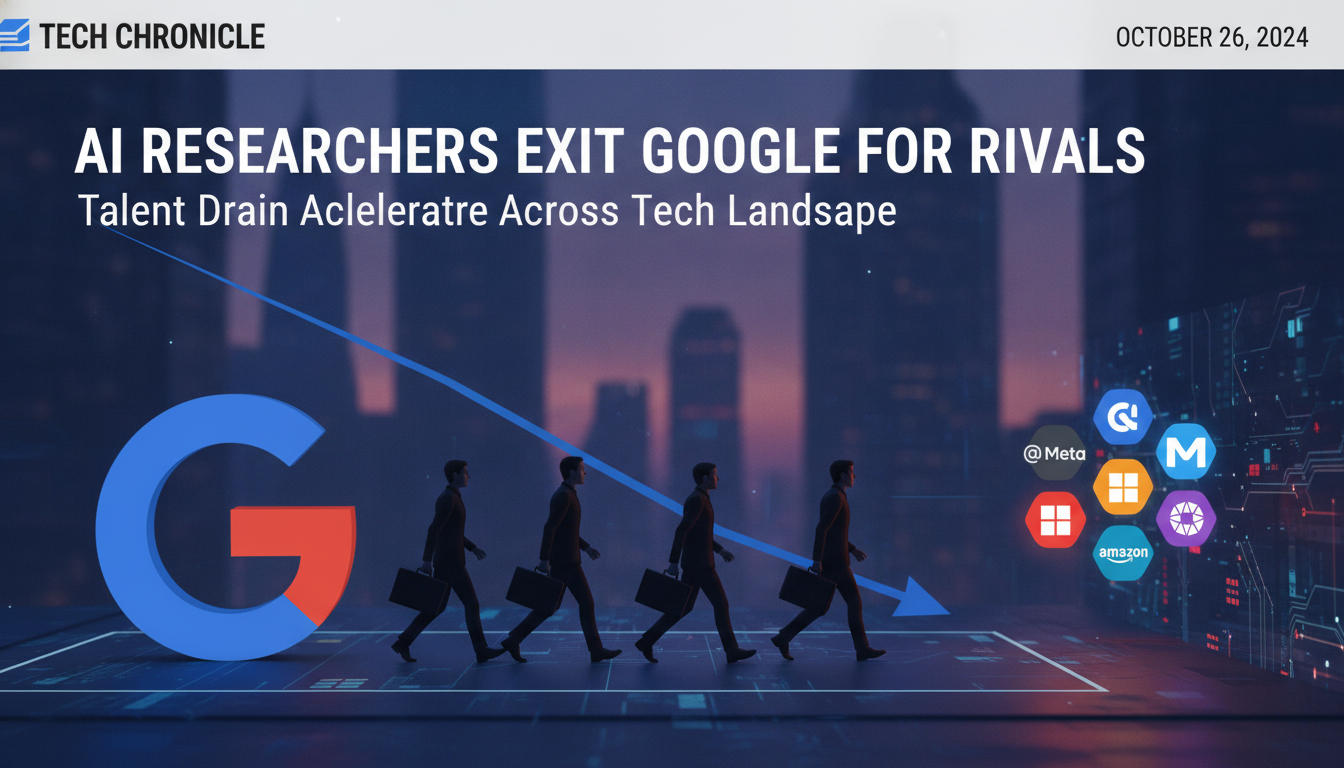 AI researchers continue to leave Google for its rivals
