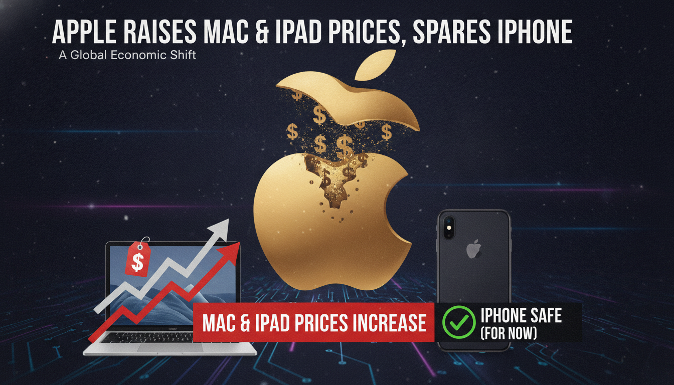 Apple raises Mac and iPad prices, spares iPhone for now