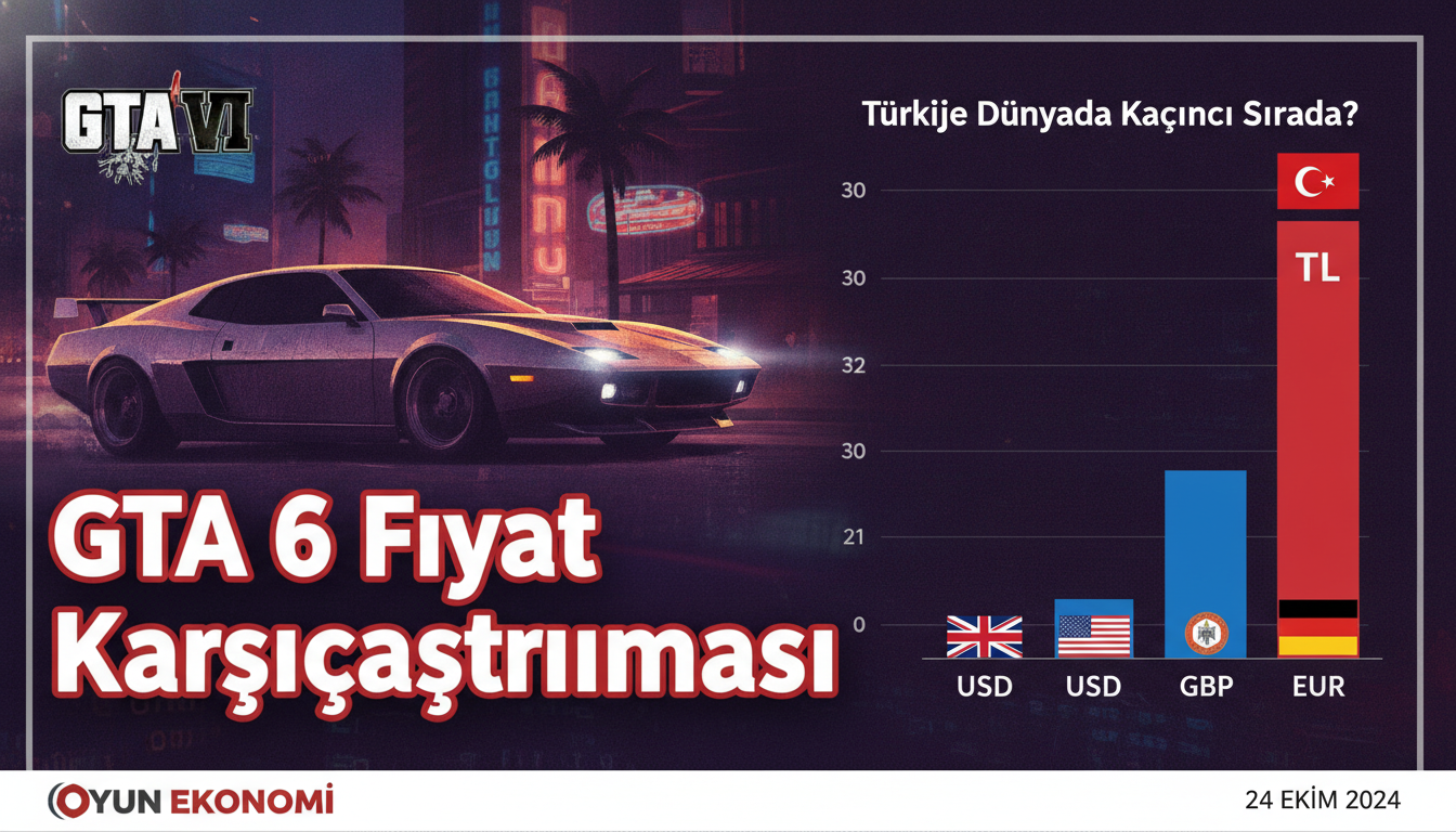 GTA 6 Fiyat Karşılaştırması: Türkiye Dünyada Kaçıncı Sırada?