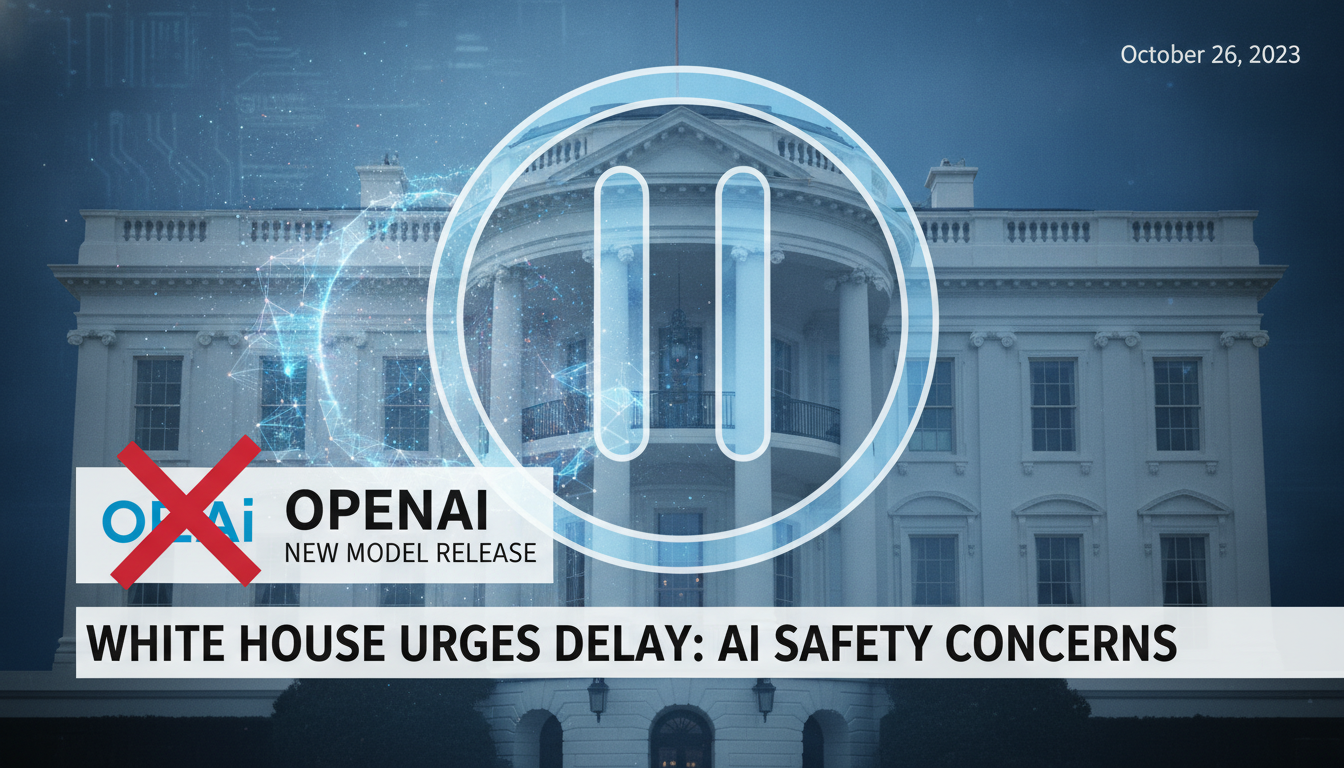 The White House is asking OpenAI to slow roll the release of its new model over safety concerns