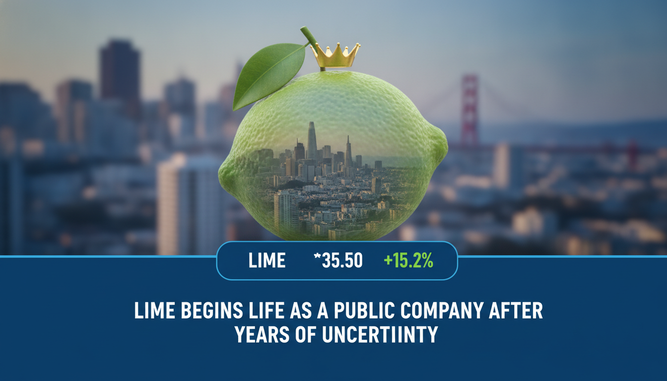 Lime begins life as a public company after years of uncertainty