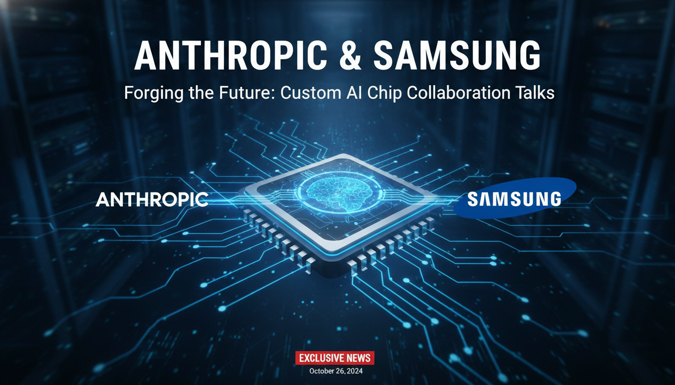 Anthropic is discussing a new custom chip with Samsung