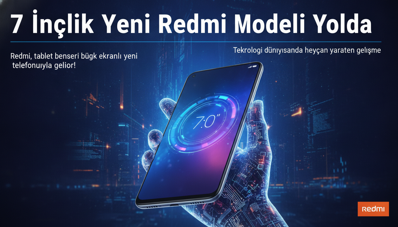 7 İnçlik Yeni Redmi Modeli Yolda