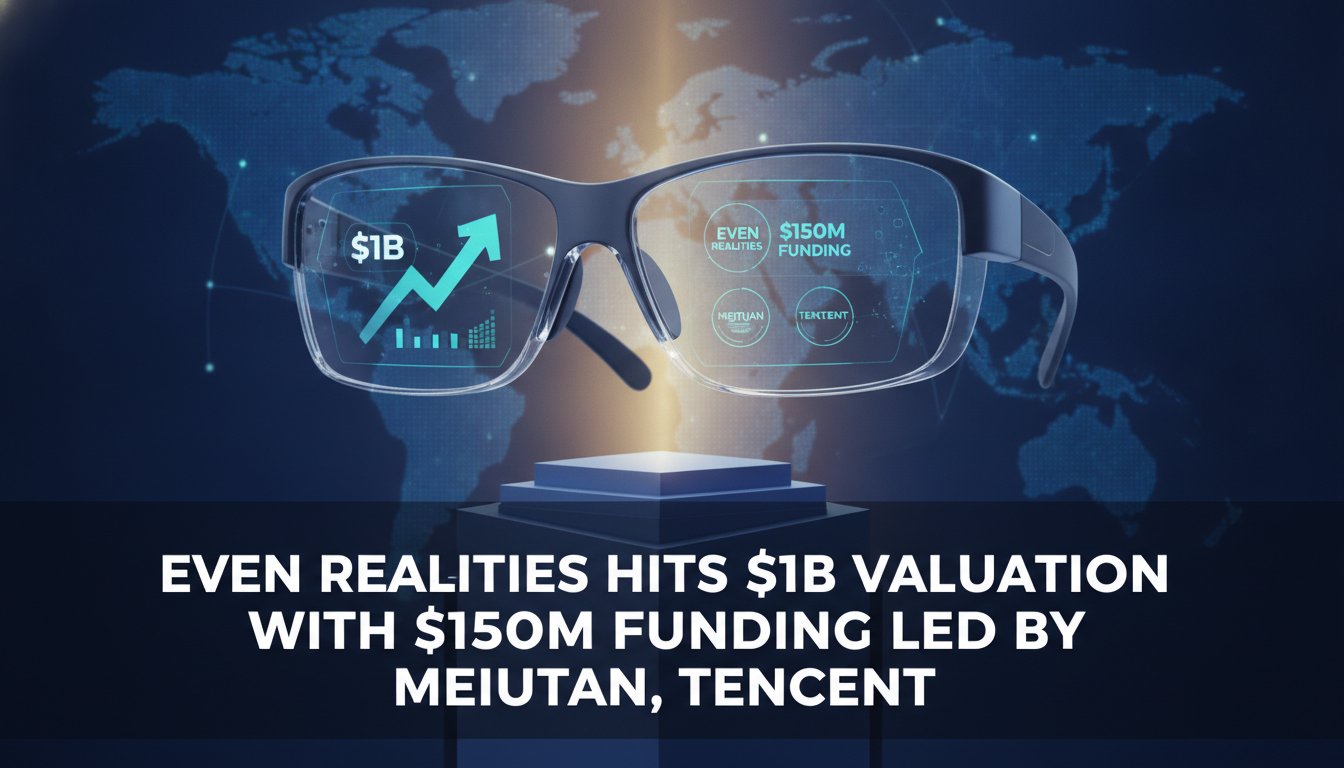 Smart glasses maker Even Realities hits $1B valuation with $150M funding led by Meituan, Tencent