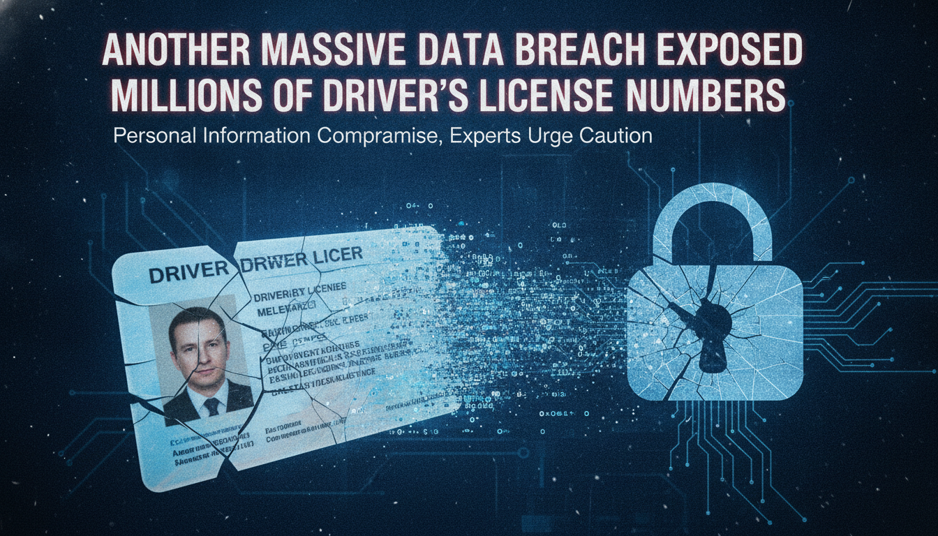 Another massive data breach exposed millions of driver’s license numbers