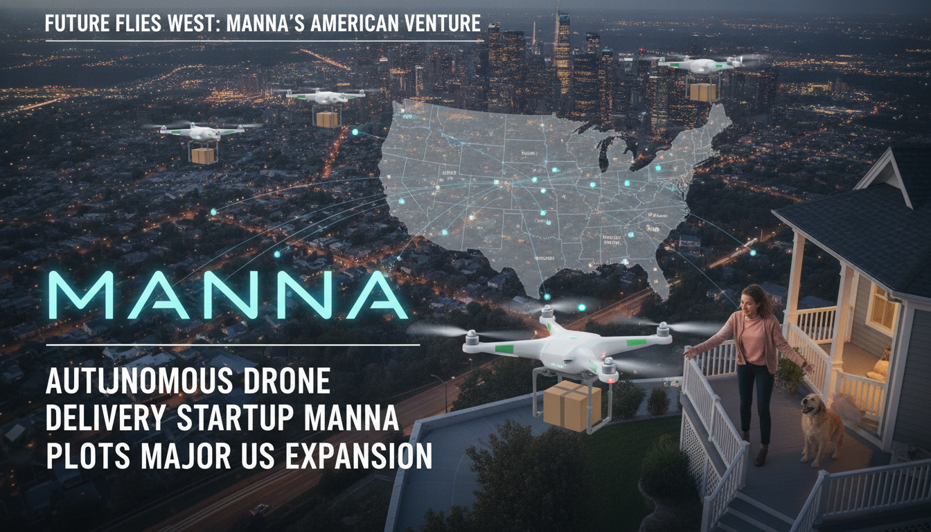 Autonomous drone delivery startup Manna plots major US expansion