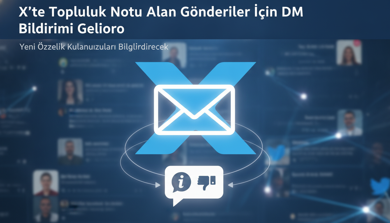 X’te Topluluk Notu Alan Gönderiler İçin DM Bildirimi Geliyor