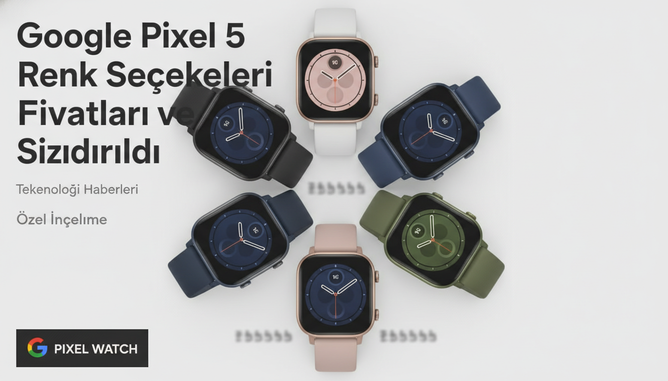 Google Pixel Watch 5 Renk Seçenekleri ve Fiyatları Sızdırıldı