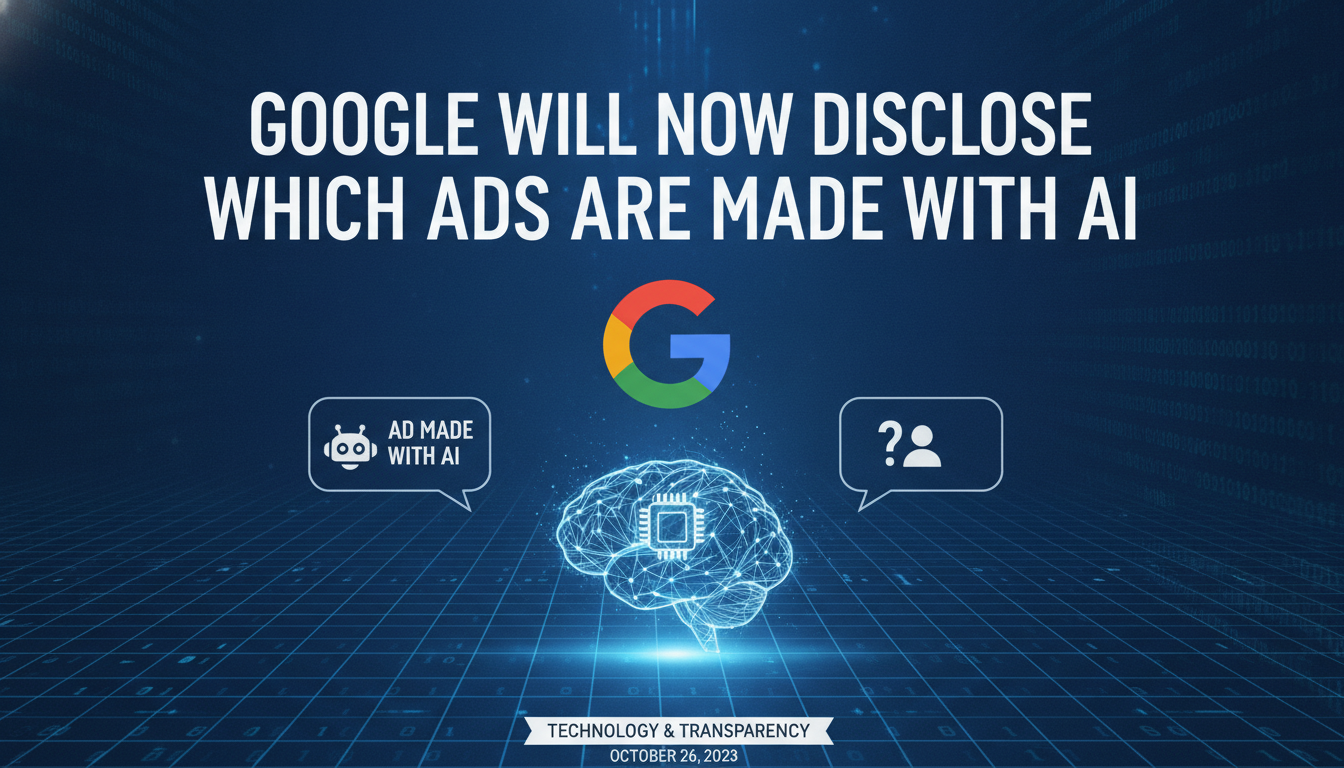 Google will now disclose which ads are made with AI