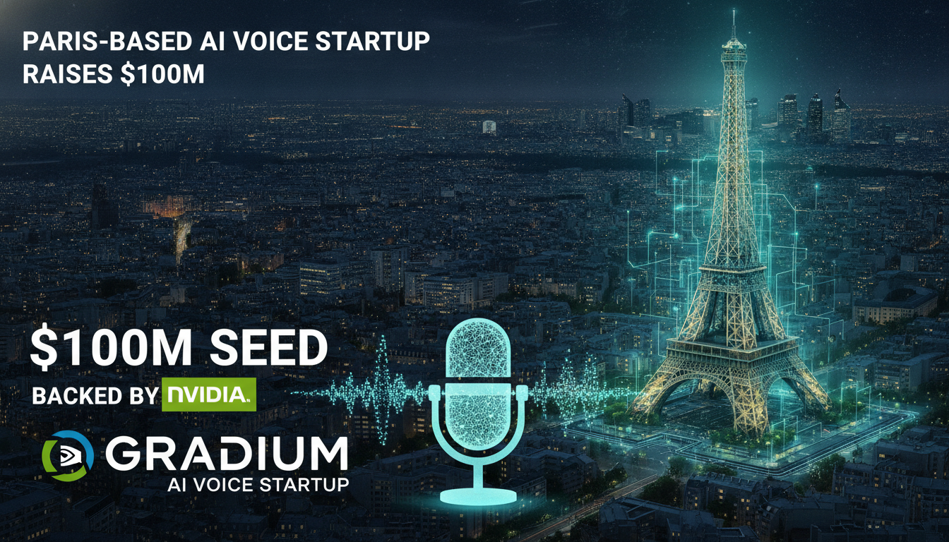 Paris-based AI voice startup Gradium raises $100M seed, backed by Nvidia